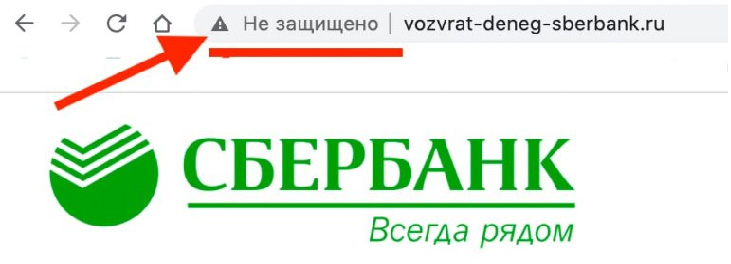 мошеннический сайт Сбер Банка России